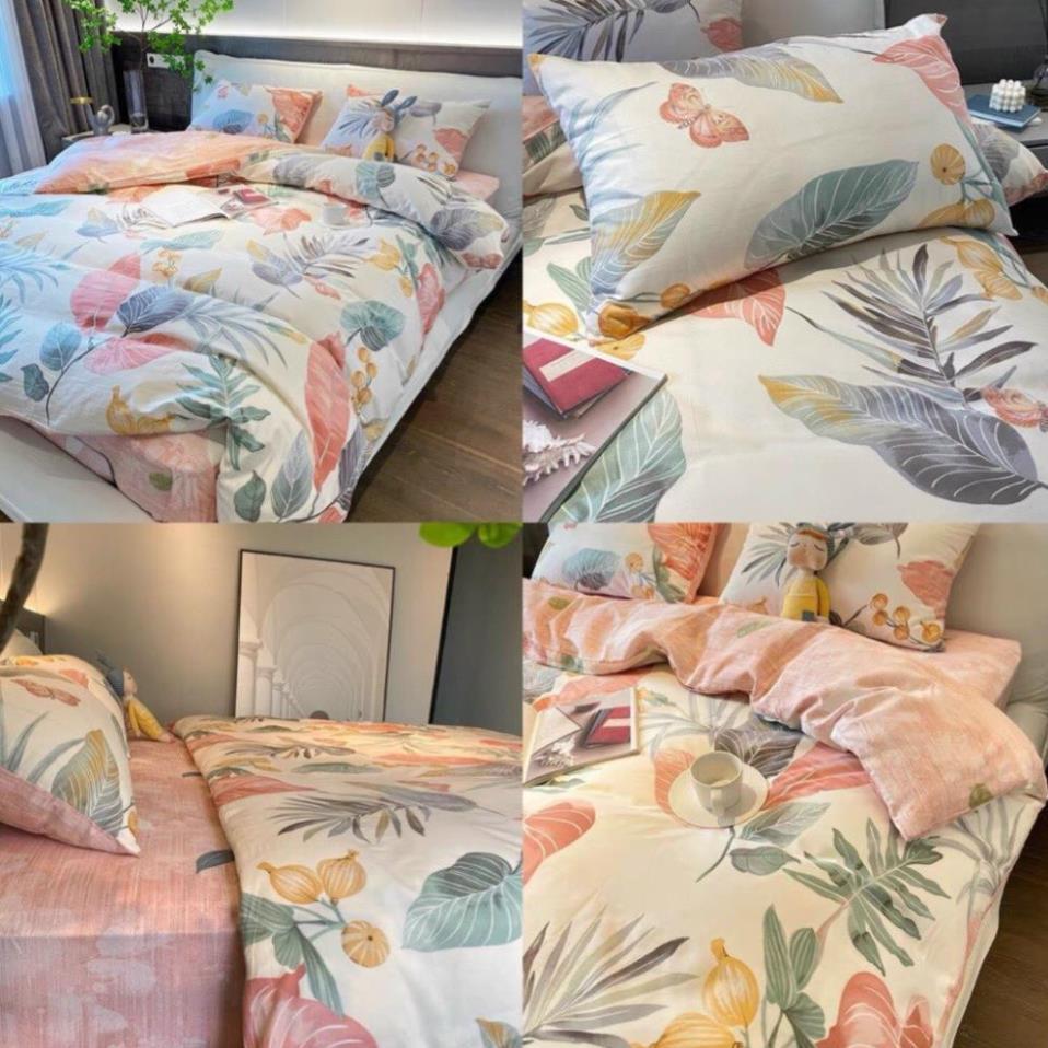 Bộ chăn ga gối Cotton Living 100% đủ size giường nệm 1m2 đến 2m*2m2