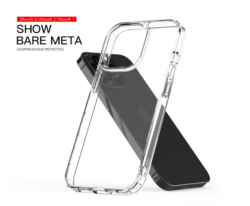 Ốp Lưng Cường Lực Trong Suốt Hoàn Toàn. Lưng meka Kính Không Ố Vàng, Viền Máy Dẻo Cho Iphone 14/14 Plus/ 14 Pro/ 14 Pro Max