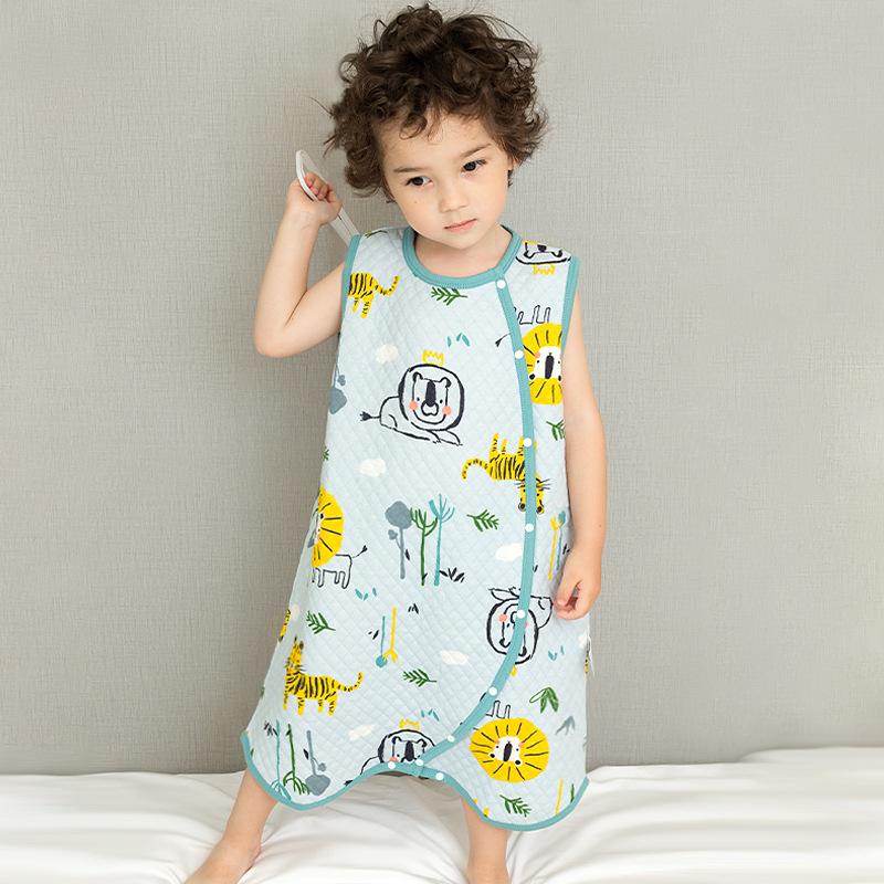 Túi Ngủ Cho Bé Áo Hoạt Hình Mềm Mại Infantil Mùa Xuân Cotton Thun Cho Bé Giấc Ngủ Bao Trẻ Em Slaapzak Giường Trẻ Em Bộ Đồ Ngủ Jumpsuit