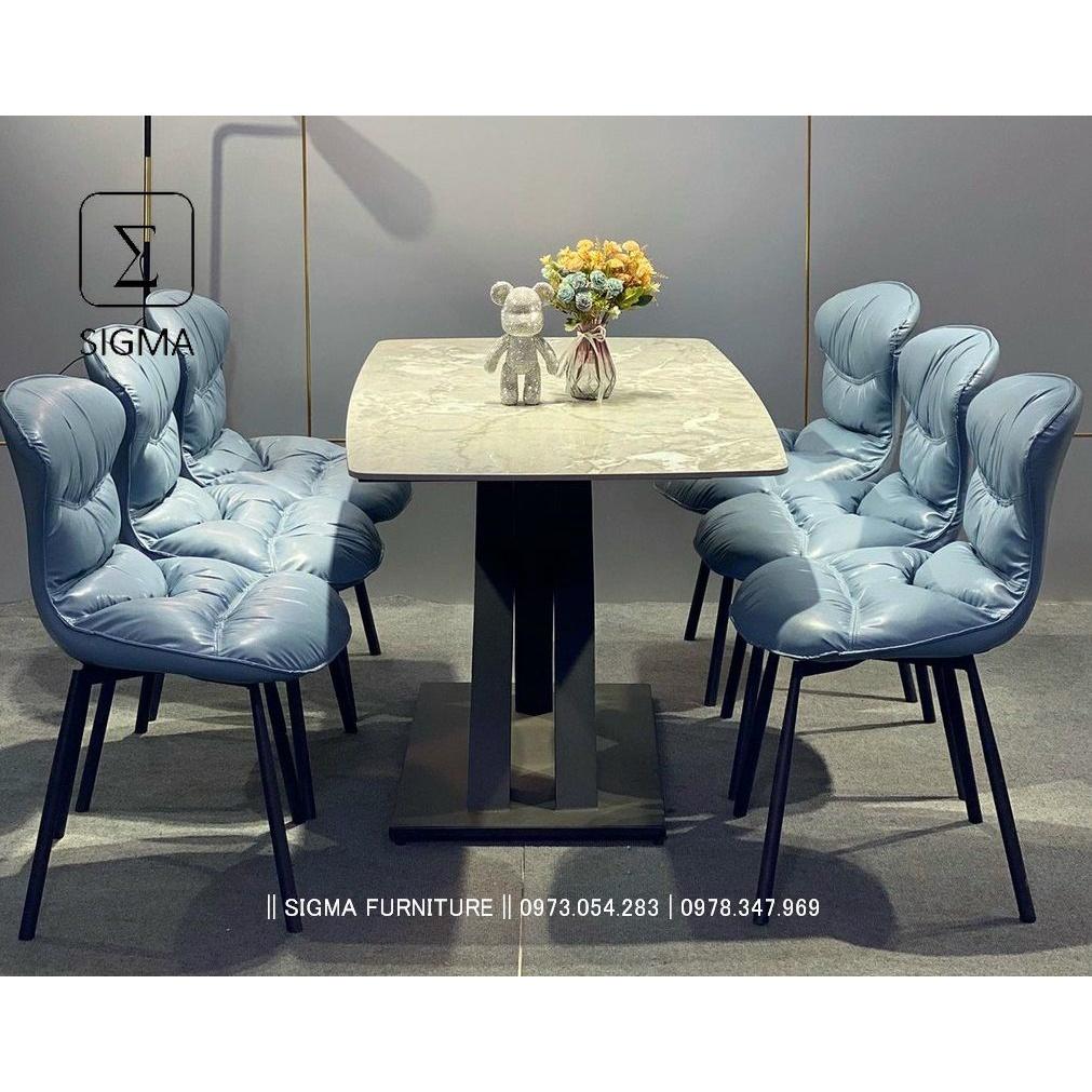 SIGMA FURNITURE - Ghế LIPS nhập khẩu, khung kim loại tĩnh điện, đệm bọc da cao cấp