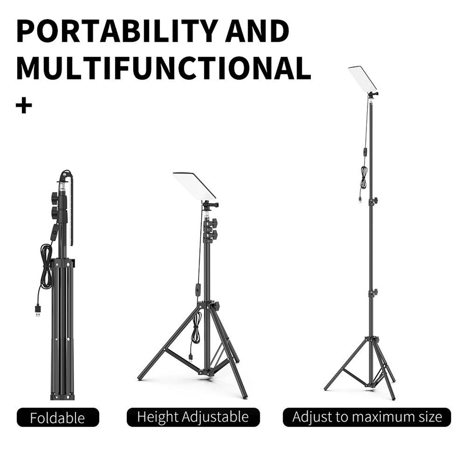 Upgraded LED Camping Lights, with Portable Tripod Super Bright Telescopic Light, Waterproof, Collapsible Work Light for Night Fishing, Garden, Outdoor