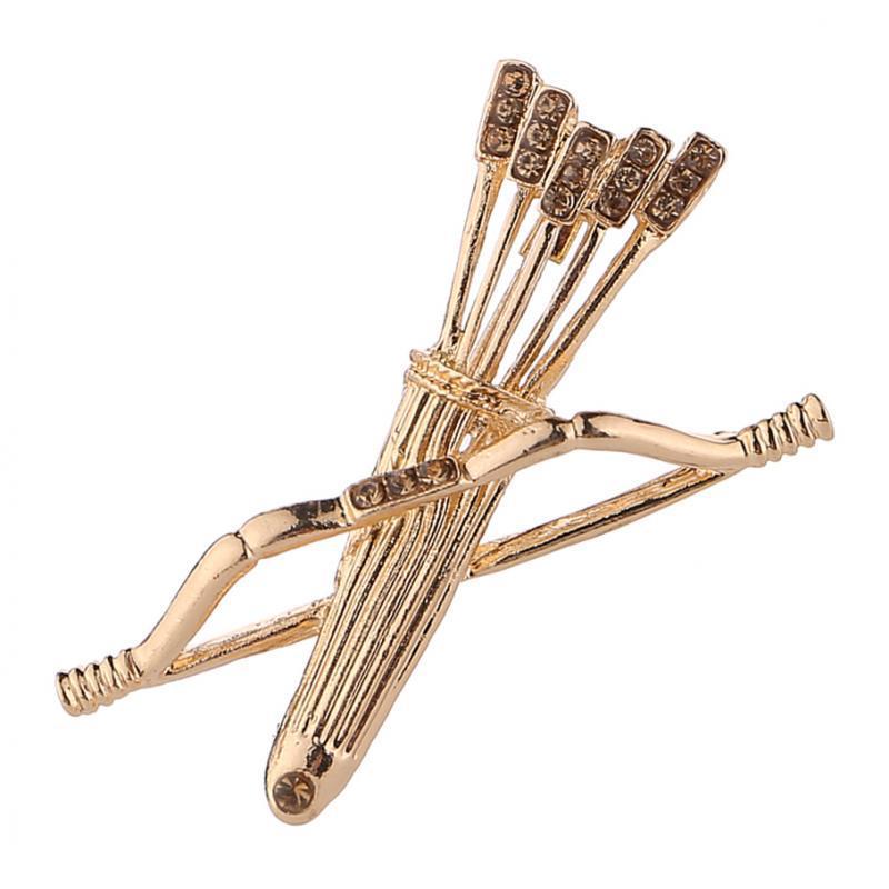 Creative Metal Bow and Brooches Clothes Lapel Pin Badge Collar Clips