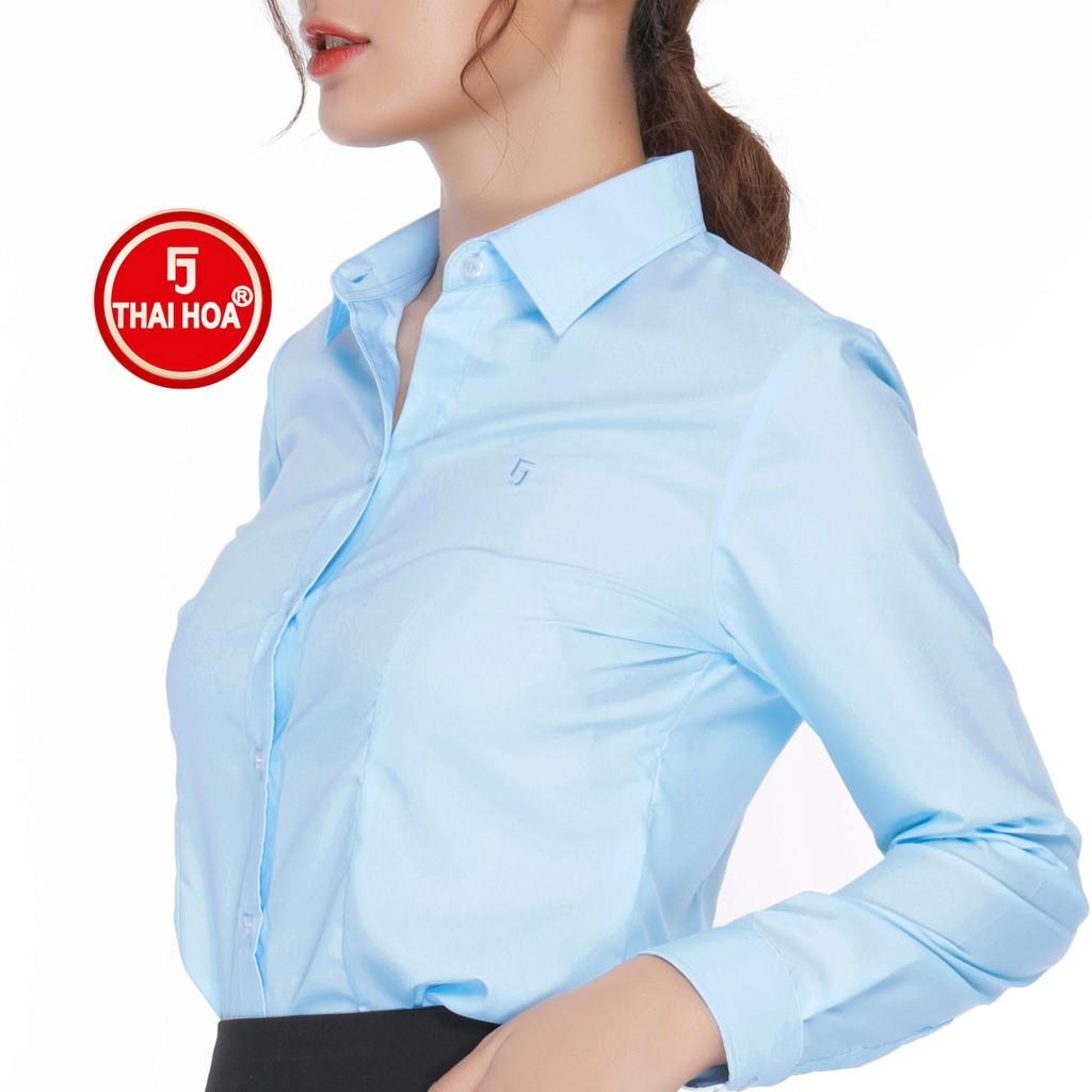 Áo sơ mi thời trang Thái Hòa 047-06-01 vải cotton thoáng mát đa dạng màu sắc
