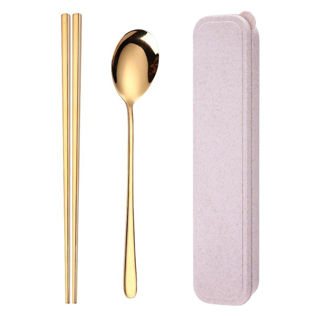 Travel Flatware with Case Camping Lunch