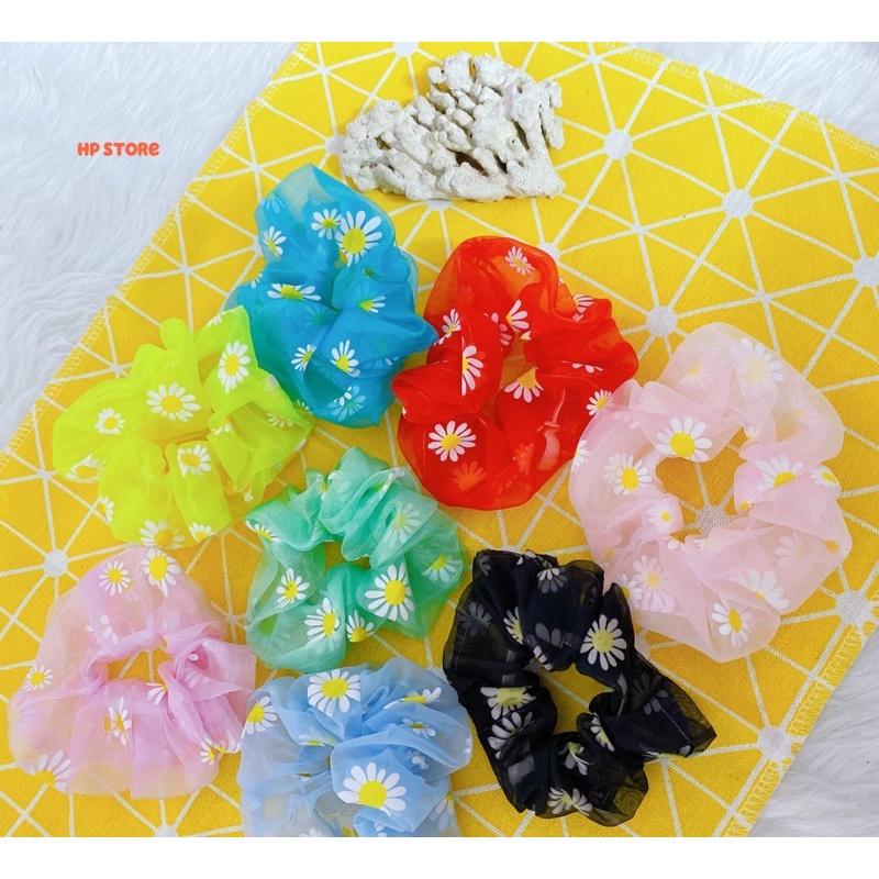 Cột Tóc Hoa Cúc Daisy Vải Voan