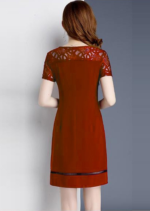 Đầm Suông Nữ Phối Ren