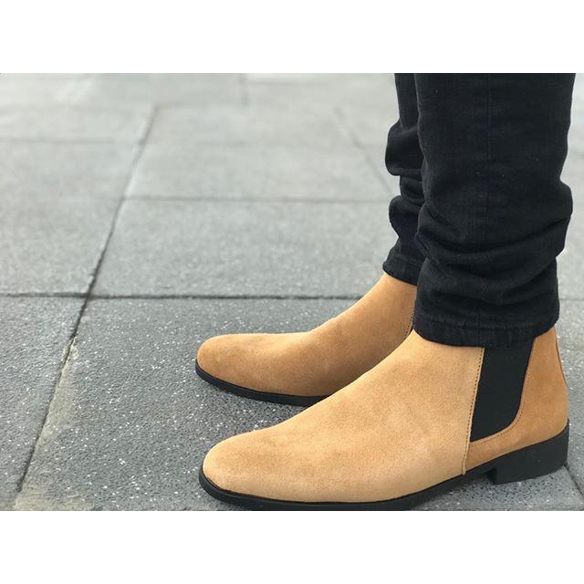 Chelsea Boot nam da lộn, giày bot nam