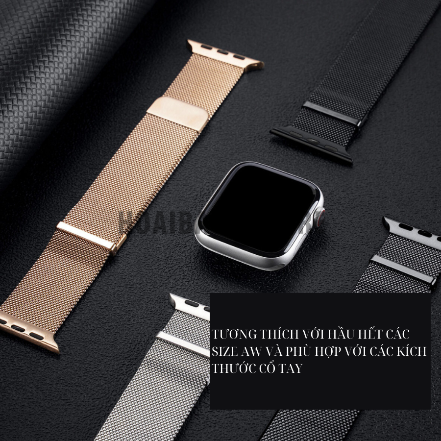Dây Đeo DUX DUCIS Series Milanese dành cho Apple Watch 38/40/41MM & 42/44/45/49MM DT/NC bền bỉ, thanh lịch
