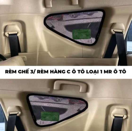 Rèm Che Nắng Hàng Ghế 3 Cho Xe Ô Tô Loại 1 MR Ô TÔ rèm hàng ghế C xe hơi Thiết Kế Theo Xe, Bảo hành 24 Tháng RCNG3001