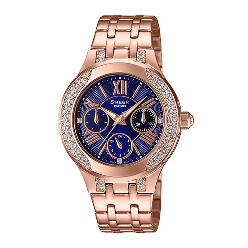 Đồng Hồ Nữ Dây Thép Casio Sheen SHE-3809PG-2AUDR | SHE-3809PG-2A