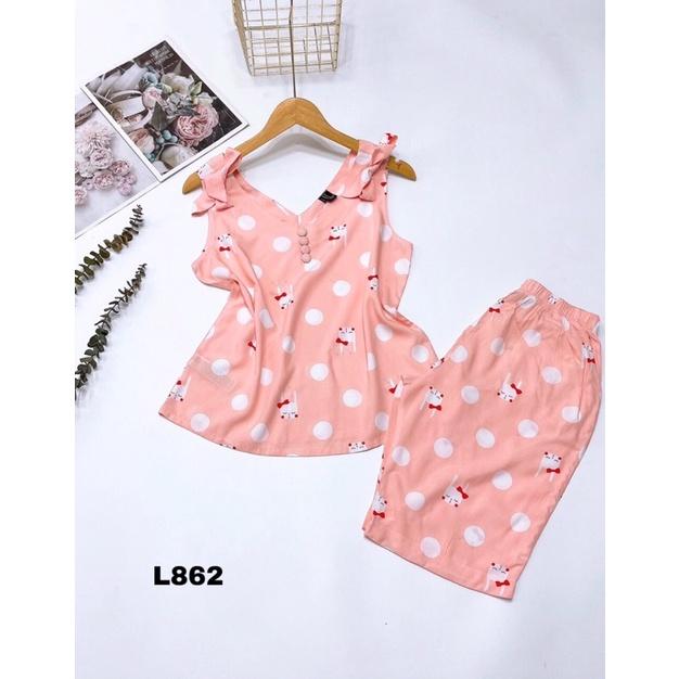 Bộ Lanh Lửng Cổ Tim Nơ Vai