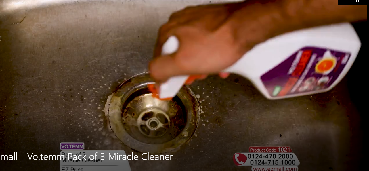 Dung dịch vệ sinh bồn rửa nhà bếp Votemm Miracle Cleaner Hàn Quốc (600ml) sạch sẽ, an toàn hàng chính hãng