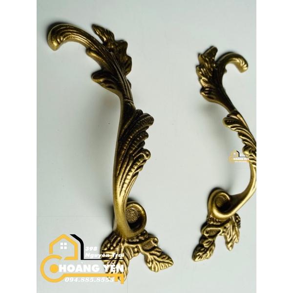 Tay nắm đồng cửa cổng, tay nắm cửa, tủ bằng đồng dây leo T47
