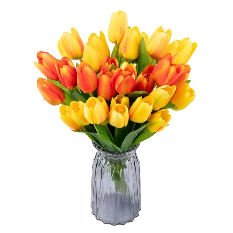 Bó Hoa Tulip Nhân Tạo Năm Đầu Trang Trí Nội Thất Văn Phòng Tiệc Cưới