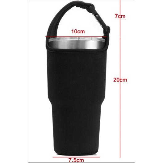 Túi xách ly giữ nhiệt và đây đeo - Túi vải ly giữ nhiệt loại 600ml và 900ml - Chống trày và làm đẹp cốc giữ nhiệt.