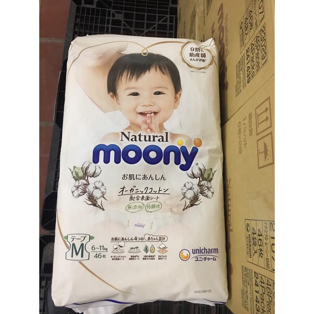 [MẪU MỚI] Bỉm dán Moony Natural M46