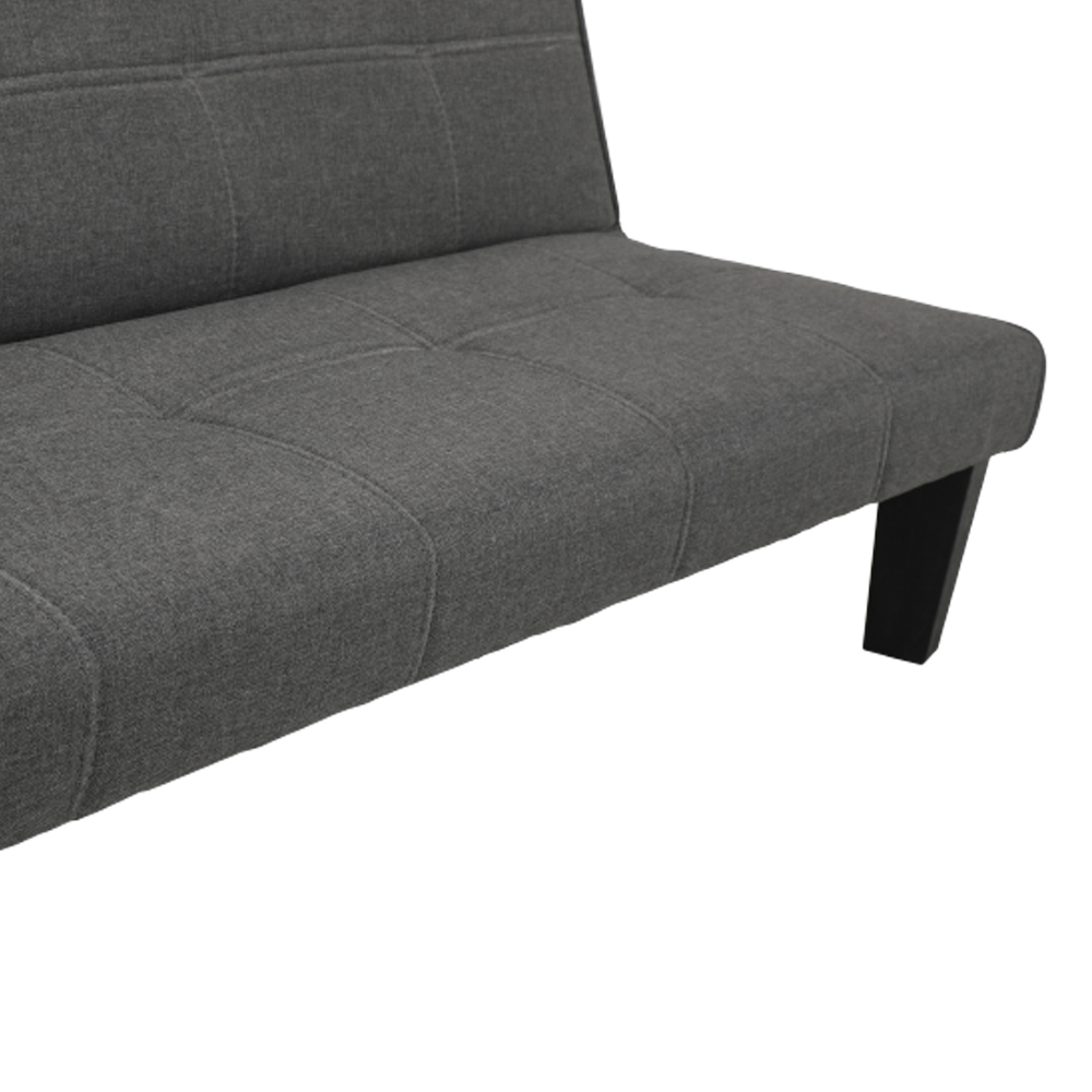 Ghế sofa giường đa năng DAY DREAM khung gỗ, đệm bọc vải XÁM ĐẬM, tựa lưng ngả 3 cấp độ | Index Living Mall - Phân phối độc quyền tại Việt Nam