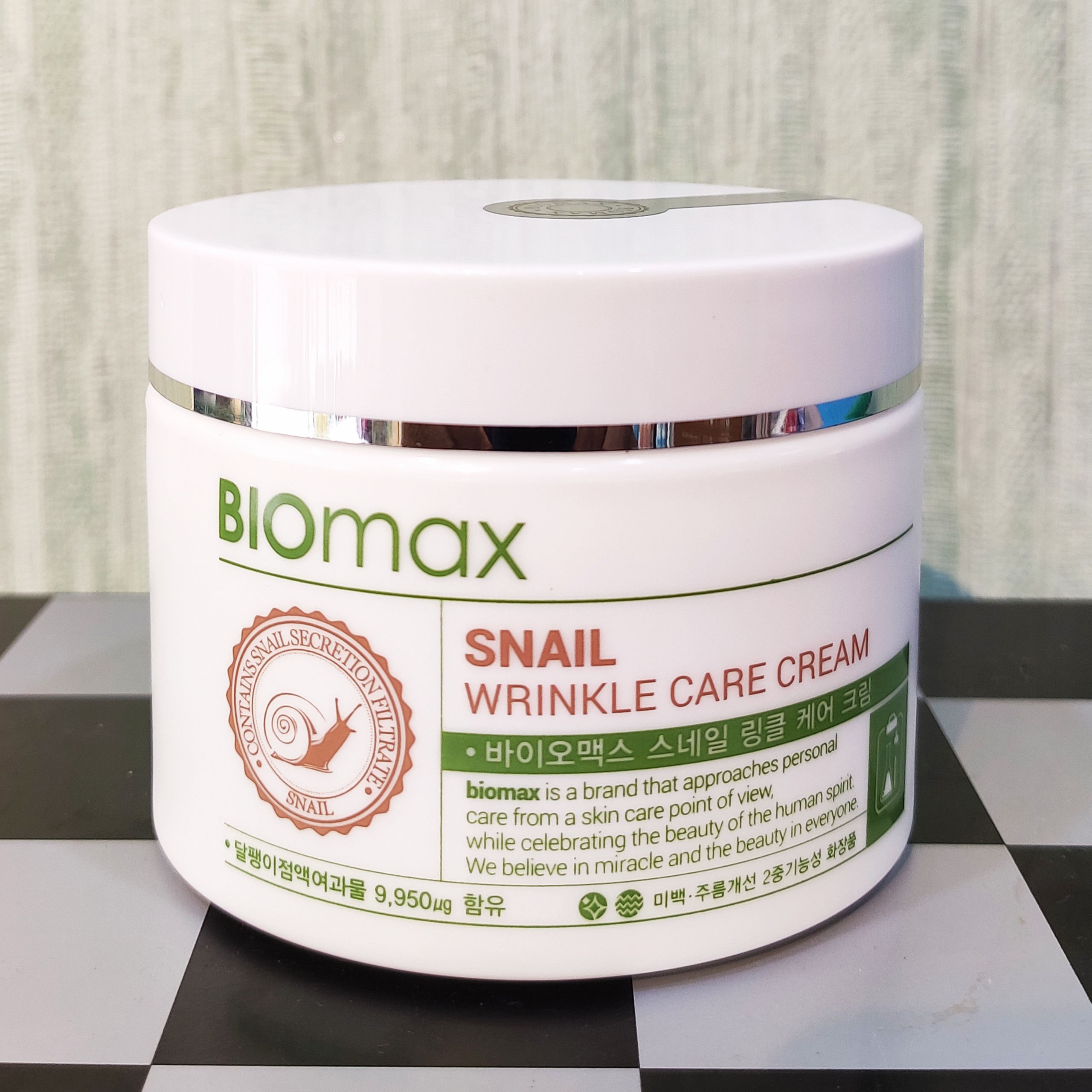 Kem chăm sóc da thảo dược Hàn Quốc Snail Wrinkle Care Cream(BIOmax)