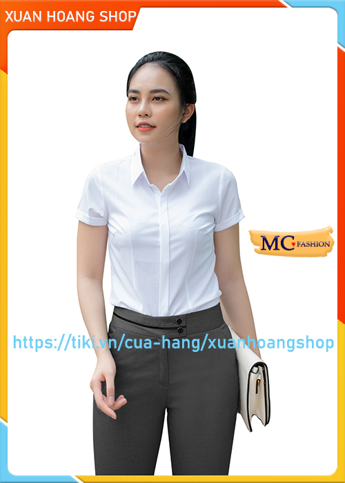 Áo Sơ Mi Trắng Nữ Công Sở Đẹp, Tay Ngắn Cộc Mc Fashion, Size Đủ, Chất Vải Mát, Co Giãn Nhẹ, Đẹp A0068, A635