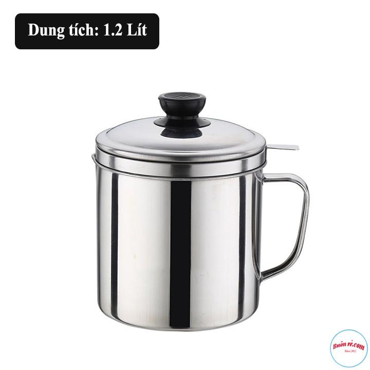 Ca Lọc Cặn Dầu Ăn Thừa Bằng INOX 304 Không Gỉ Cao Cấp - 00846