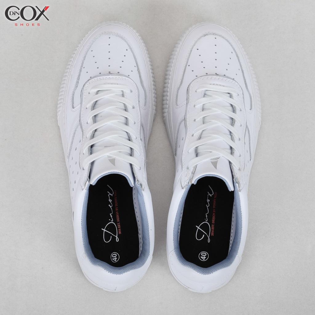 Giày Sneaker Dincox Da Bò E03 White Sang Trọng Lịch Lãm