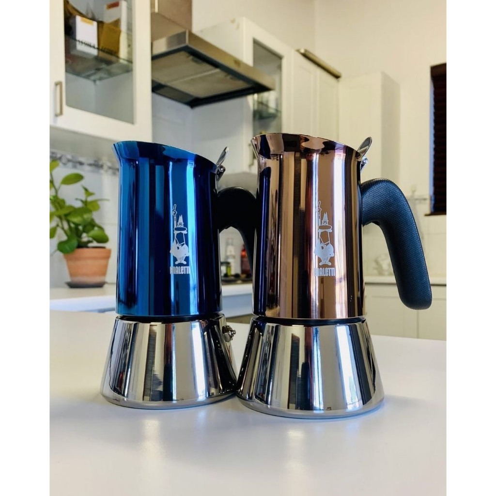 Ấm pha cà phê BIALETTI VENUS BLUE nhiều kích cỡ - Hàng chính hãng