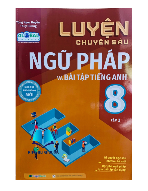 Sách - Luyện chuyên sâu ngữ pháp và bài tập tiếng Anh 8 - tập 2 (MG)