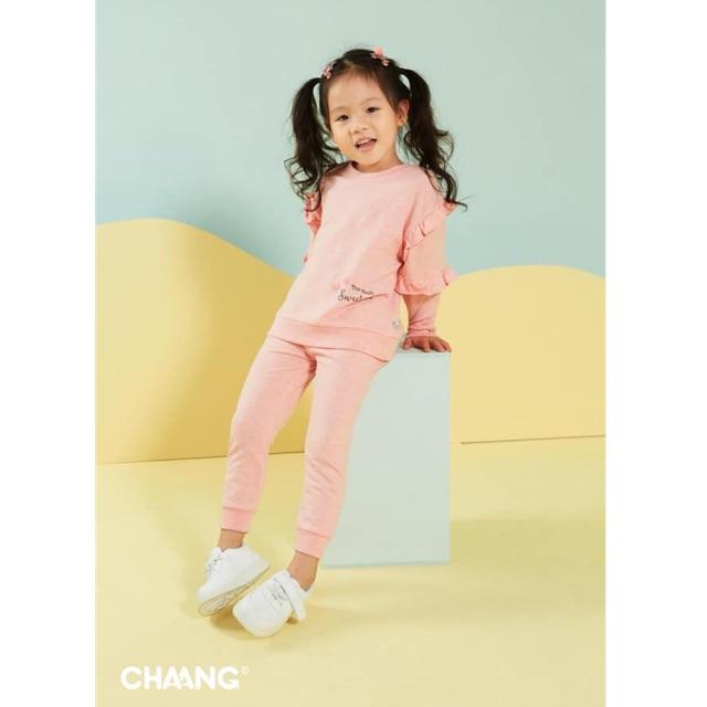 [Chaang kid] Bộ nỉ bé gái Chaang -2019