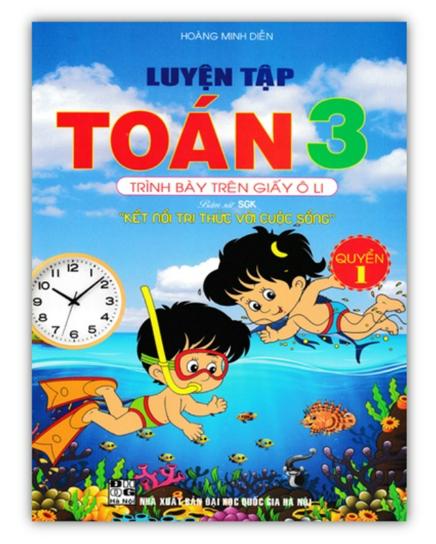 Sách - Luyện Tập Toán 3 Quyển 1 - Trình Bày Trên Giấy Ô Li