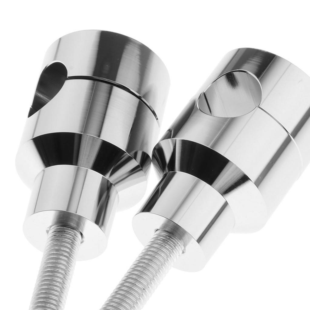 Chrome Round 22mm Handlebar Riser Clamp for Harley Kawasaki Suzuki Yamaha Honda