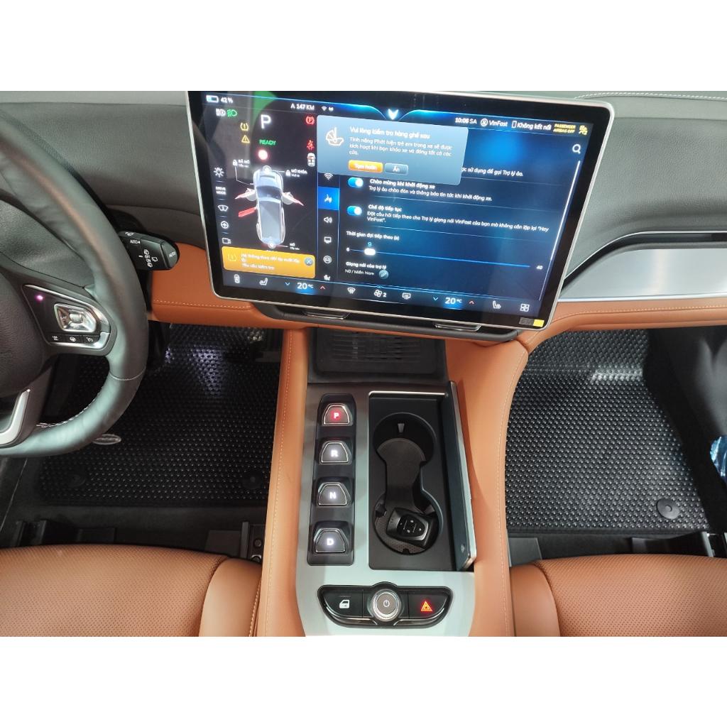 Thảm lót ô tô KATA cho xe Vinfast VF9 2023  bản 6 chỗ - Khít với sàn, Chống thấm, Chống trơn, K ẩm mốc