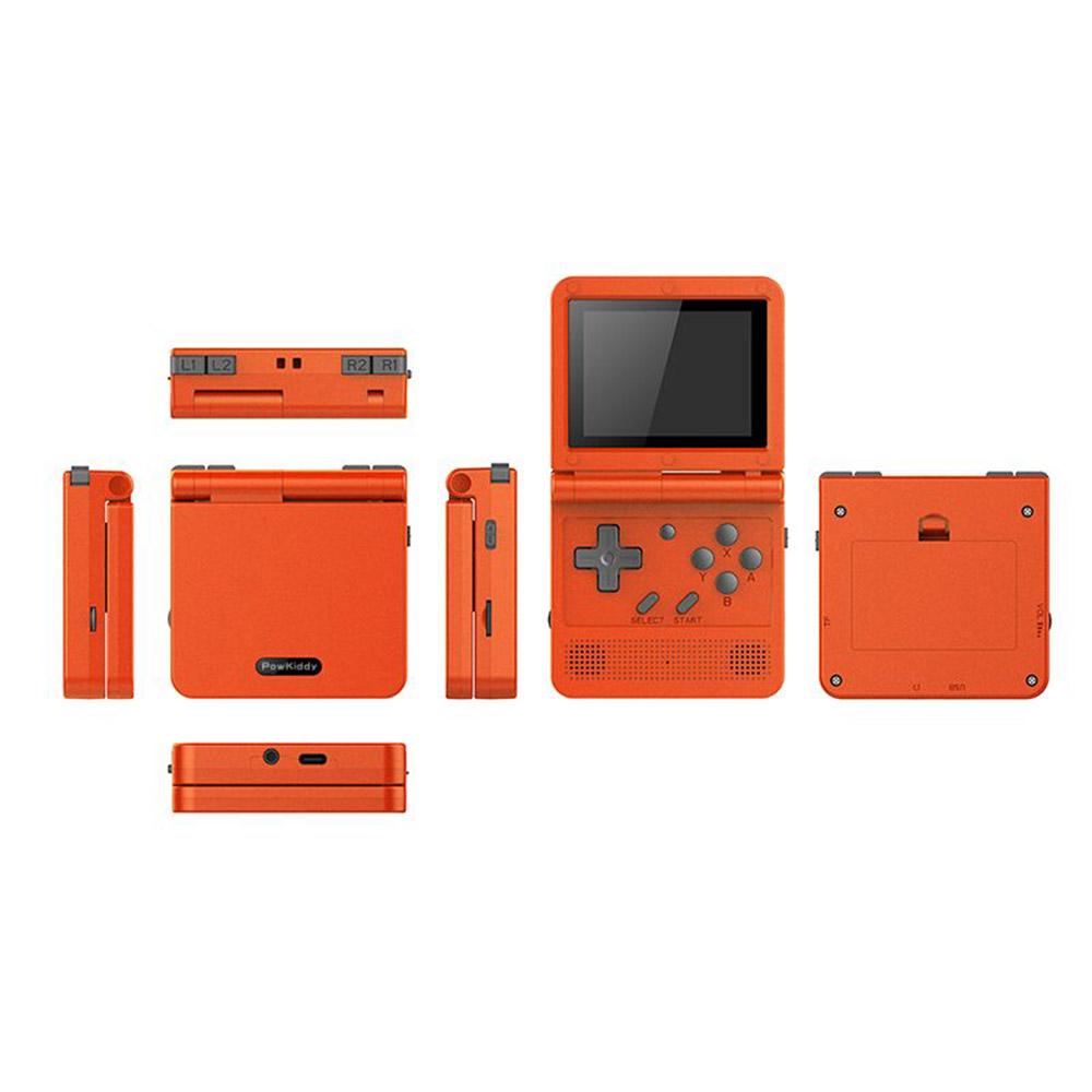 Flip Handheld Console 3-inch IPS Screen Open System Game Console with 16G TF Card Built in 2000 Games Portable Mini