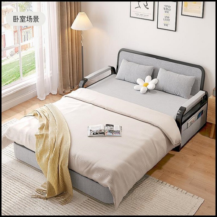 Giường ngủ sofa gấp gọn thành ghế sofa. Sofa giường đa năng có ngăn chứa đồ. Giường sofa thông minh. Tặng kèm 2 gối