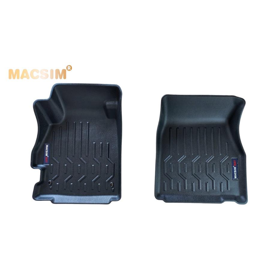 Thảm lót sàn xe ô tô Nissan Almera 2021-2022 Nhãn hiệu Macsim chất liệu nhựa TPV cao cấp màu đen