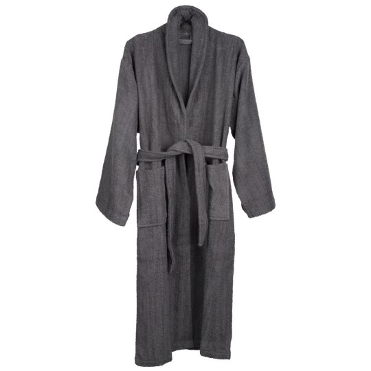 Áo Choàng Tắm JYSK Cotton Timmerdala - Xám Đậm (SM)