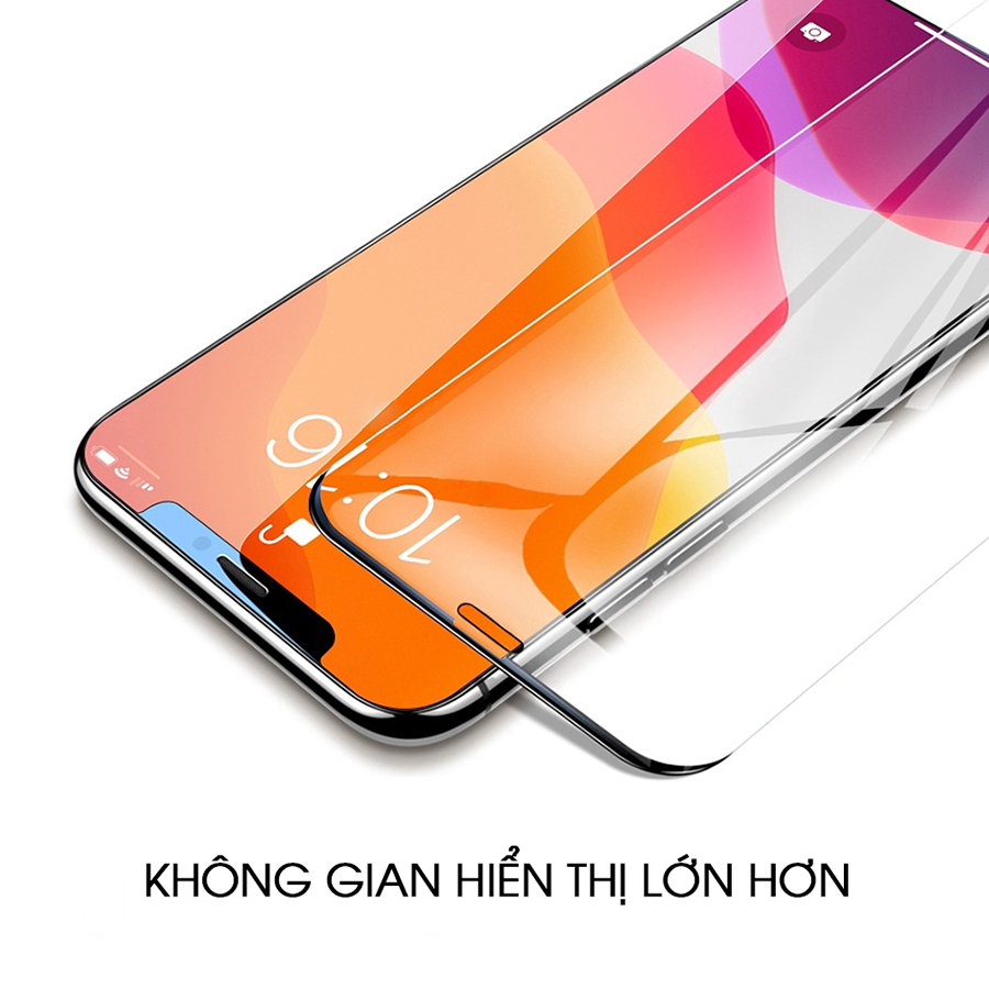 Miếng Dán Kính Cường Lực Không Viền Dành Cho iPhone 12/12 Mini/12 Pro/12 Pro Max/13/13Pro/13 Pro Max/ 13 Mini - Hàng Chính Hãng