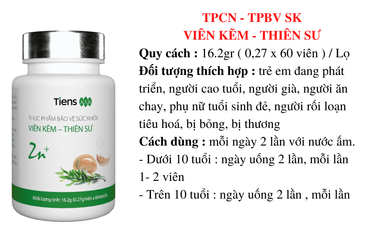 TPBVSK Viên kẽm - Thiên Sư