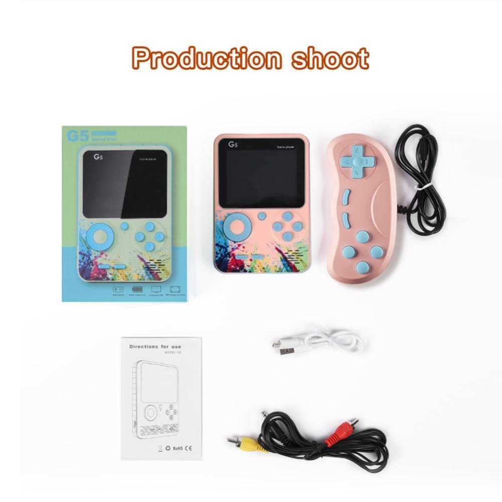 Máy Chơi Game Cầm Tay Mini UQUEEN 500 Trò Chơi Màn Hình 3.5-inch LCD I3J8 Phong Cách Retro Cho Trẻ Em