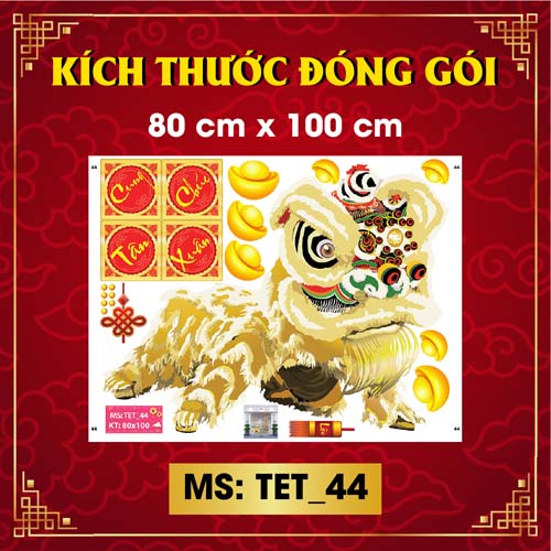 DECAL TRANG TRÍ TẾT 2021 COMBO SỐ 29