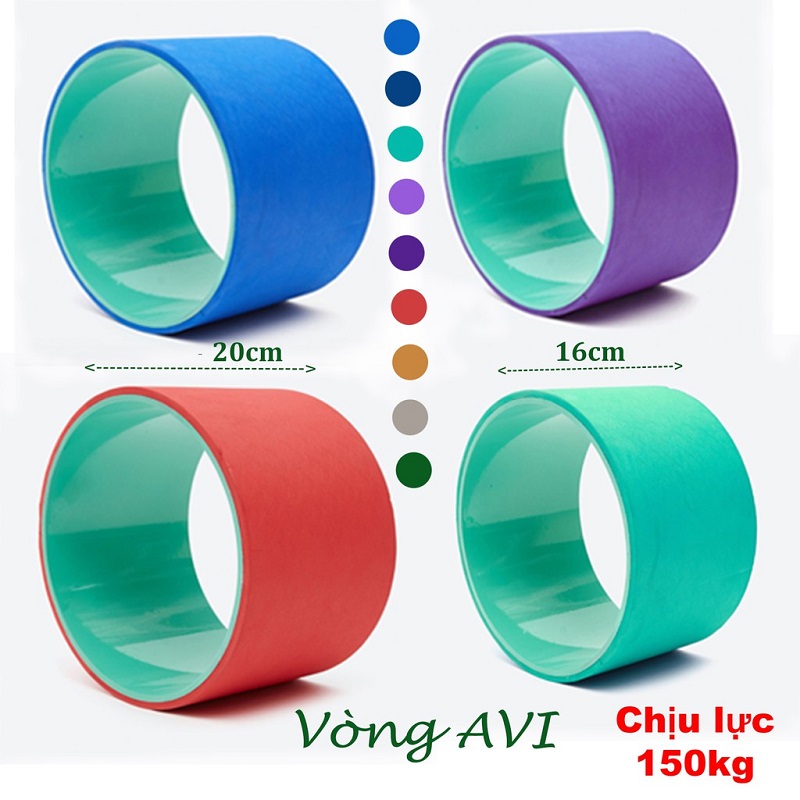 Vòng tập yoga cao cấp bản rộng 33 x 20cm - YOGA QG , bản to trơn và vòng gai 3D , khách được chọn màu ,độ bám đàn hồi cao , dễ dàng vệ sinh , nhựa ABS chịu lực 200kg - Hàng chính hãng