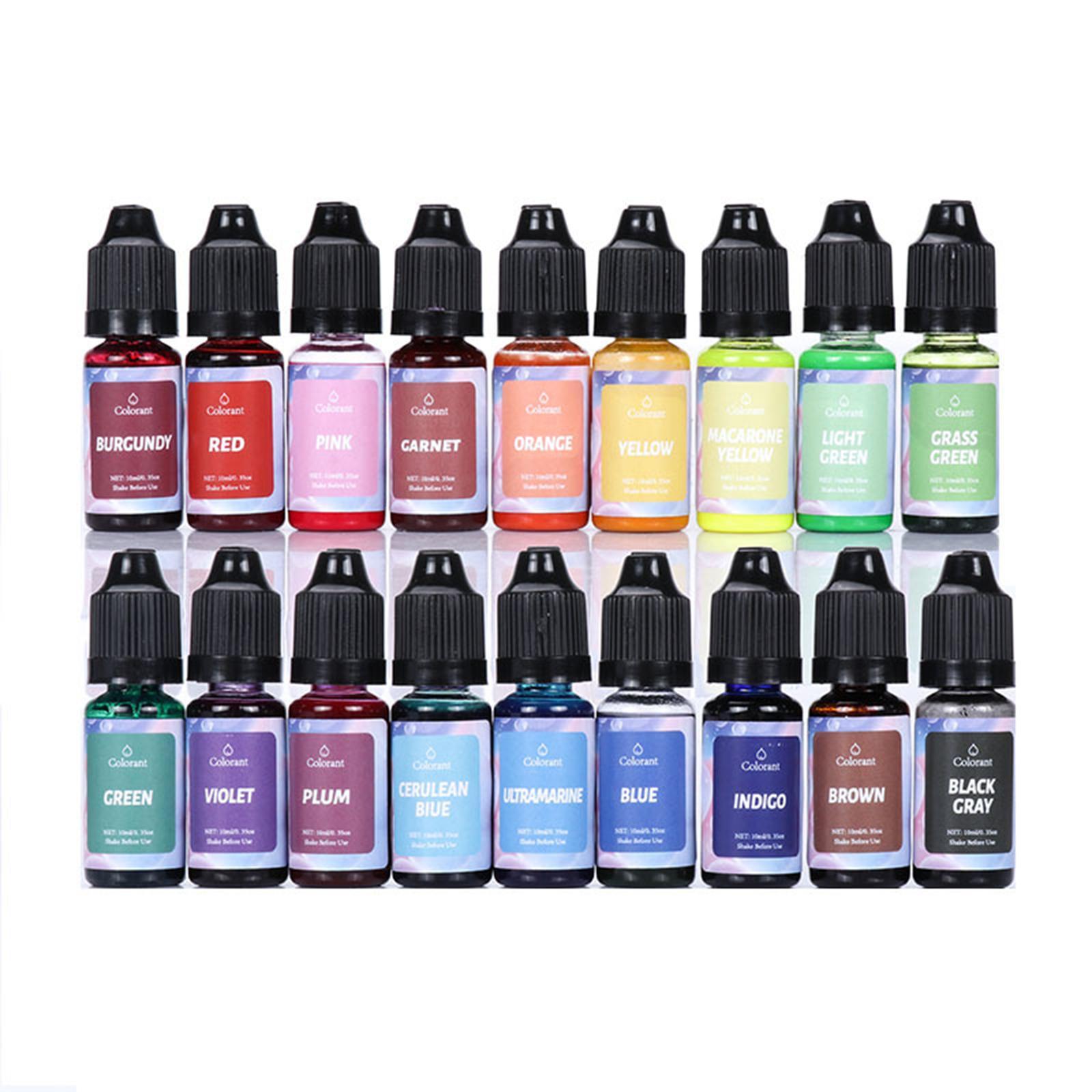 Candle Dye Candle Color Dye Soap Coloring Handmade Candle Supplies Candle Dye Colorant Candle Coloring 10ml Each for DIY Soap Making, Beeswax