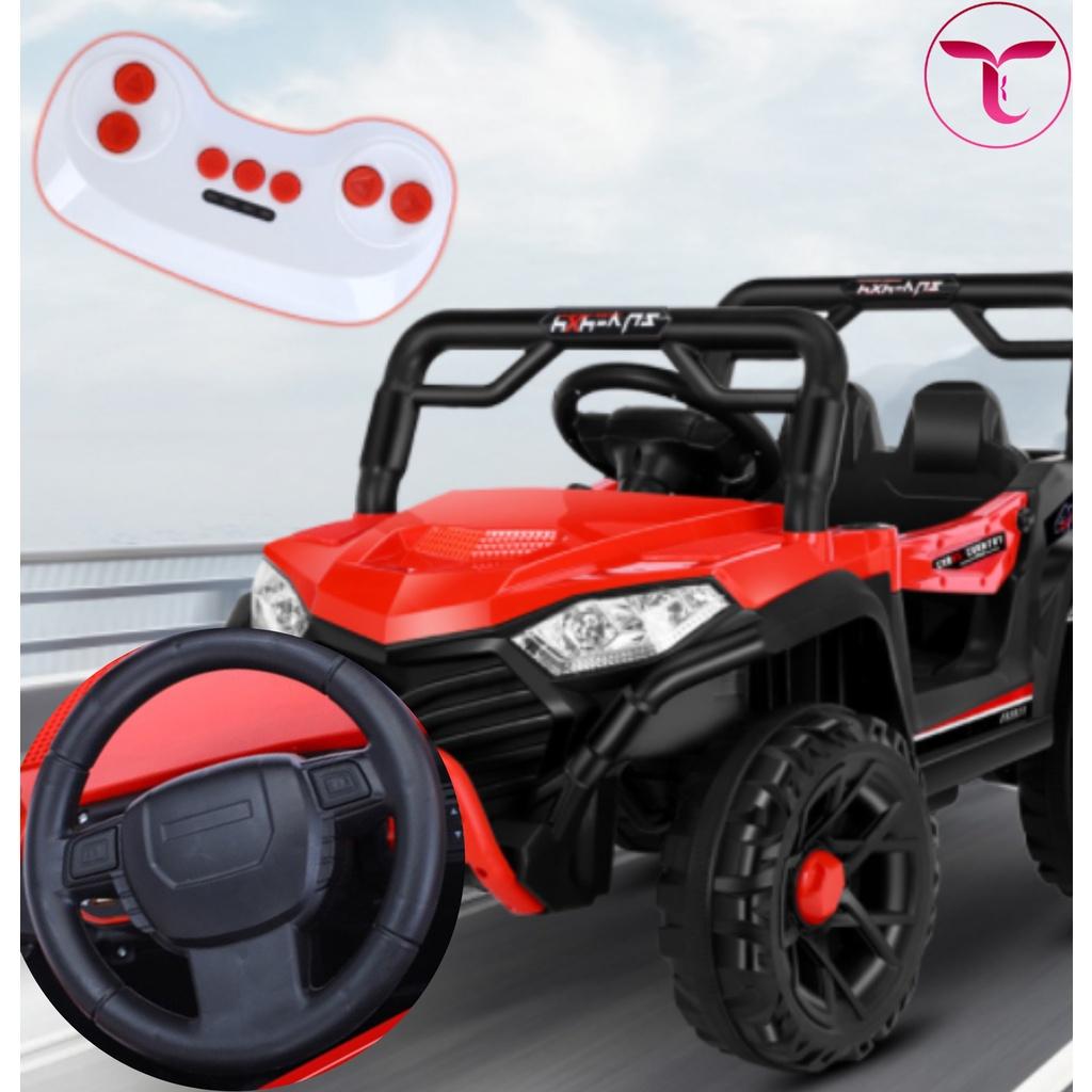 Xe oto điện cho bé TILO KIDS TLK-5555 kiểu dáng địa hình siêu ngầu, có điều khiển từ xa, bluetooth, chế độ nhún