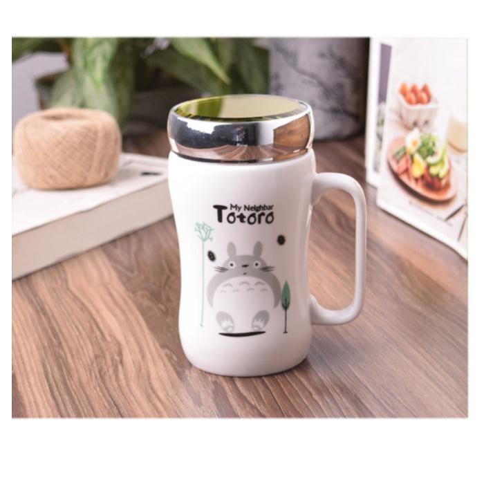 Ly Sứ Cốc Sứ Giữ Nhiệt Cao Cấp Nắp Gương Eo