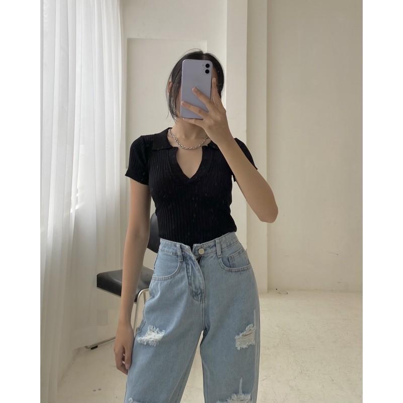 Áo Crop Top Ôm Sát Body Phong Cách