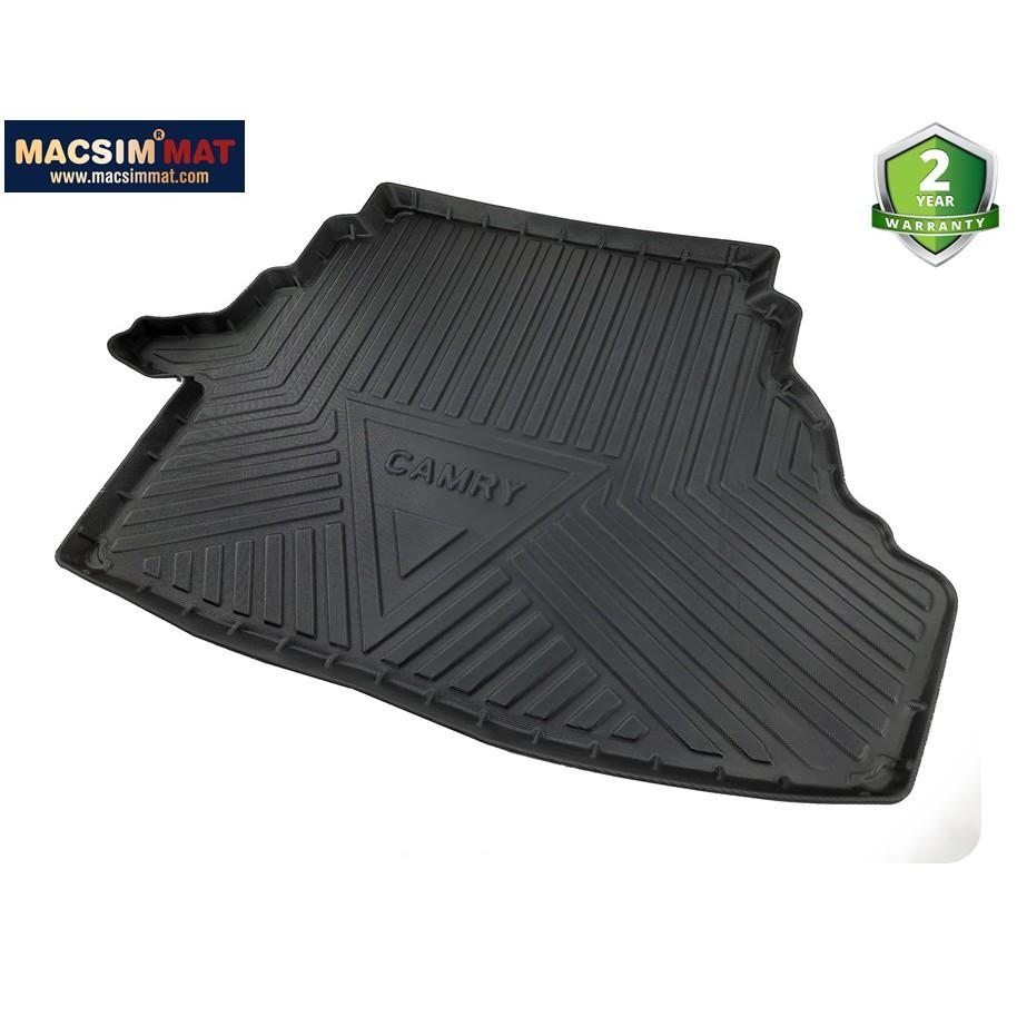 Thảm lót cốp Toyota Camry 2006 - 2011 nhãn hiệu Macsim chất liệu TPV cao cấp màu đen hàng loại  2