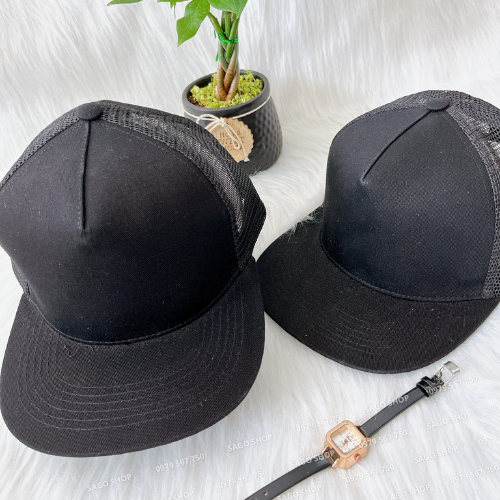 (ẢNH THẬT) Nón Snapback Vải Kaki Cotton Phối Lưới Siêu Đẹp Cá Tính, Freesize Nam Nữ  SG010 - Sago Shop