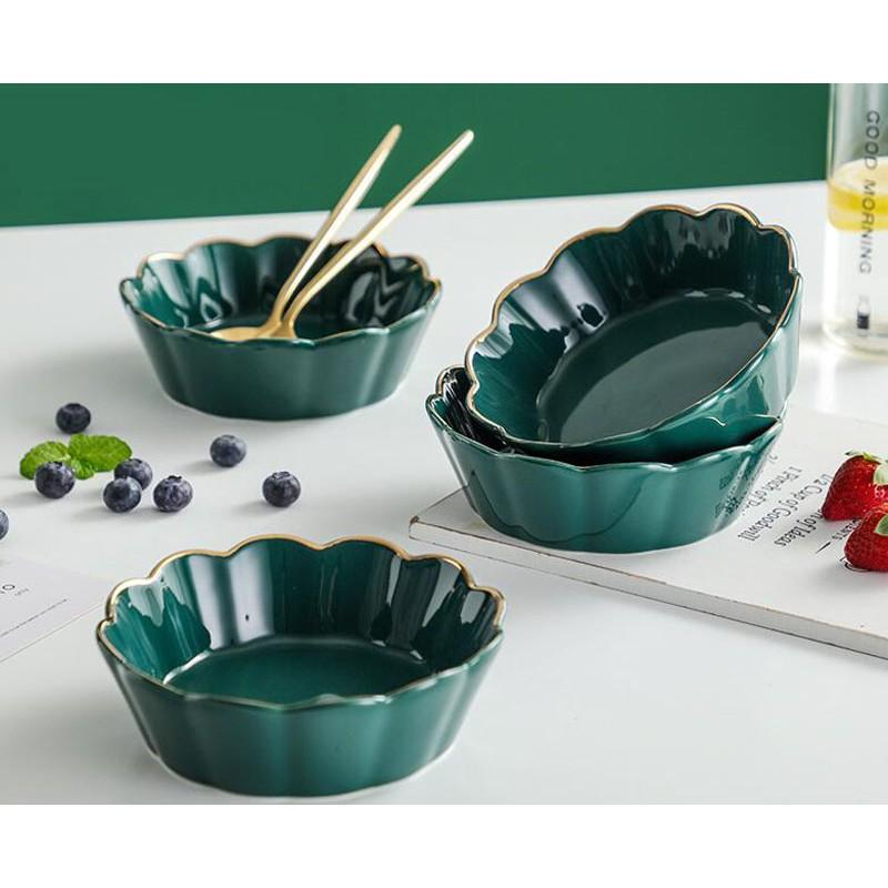 Bát sứ hoa ngọc lục bảo hàng cao cấp