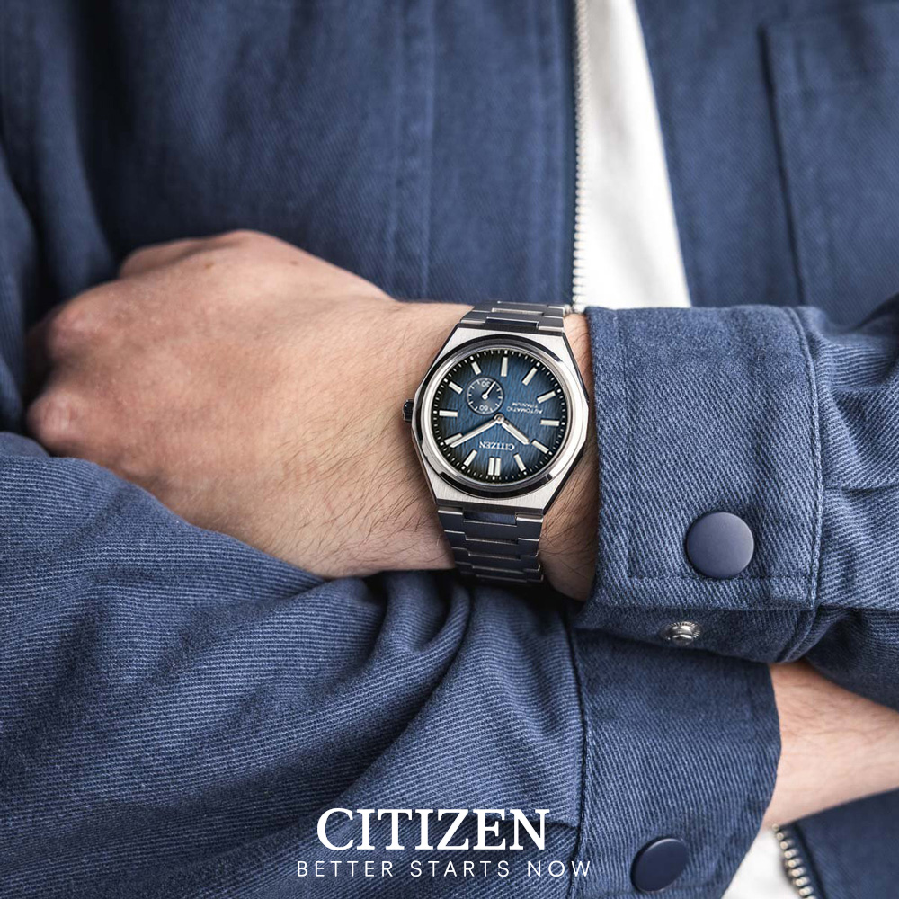 Đồng Hồ Nam Citizen Zenshin Automatic Dây Titanium NK5020-58M - Mặt Xanh (Sapphire)