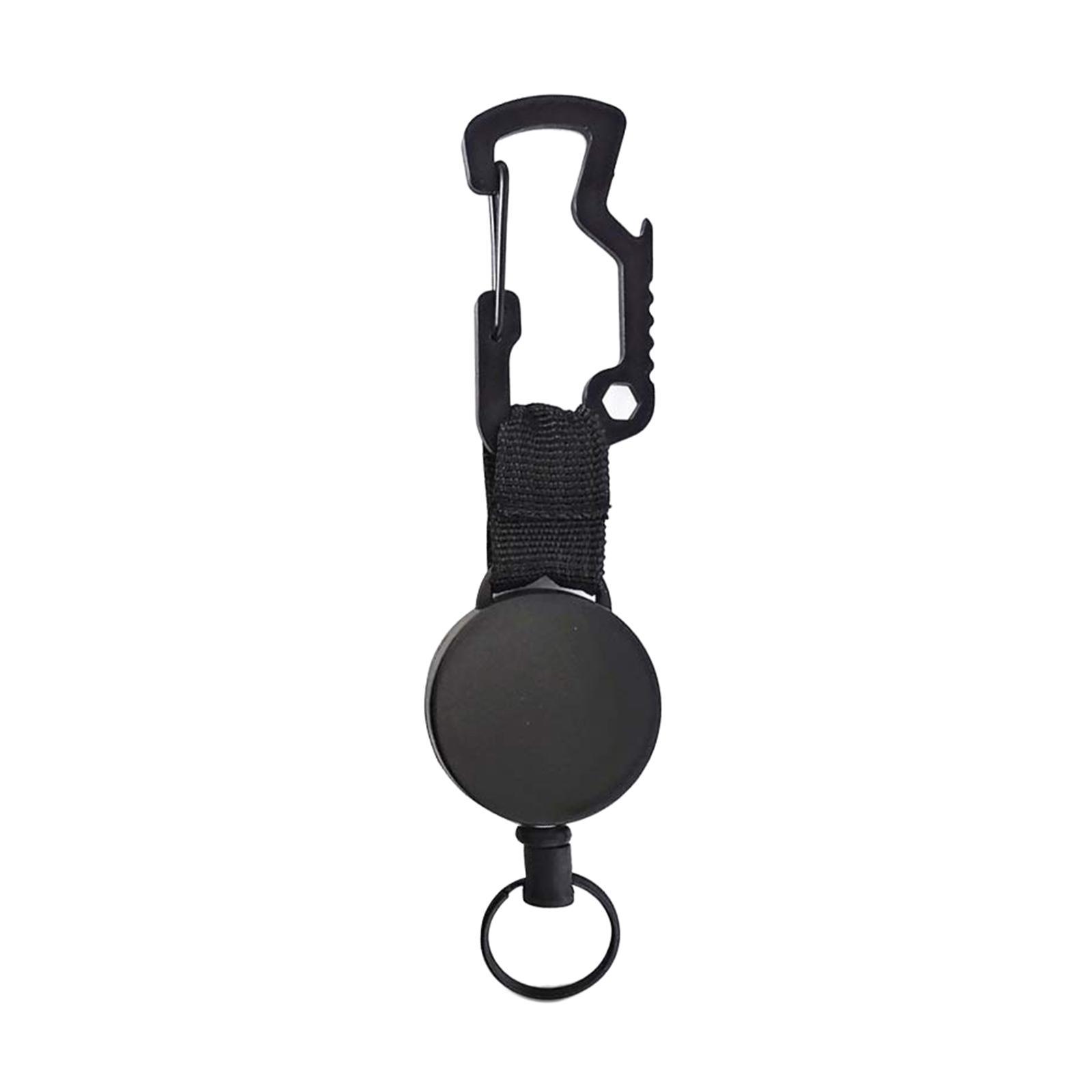 Carabiner Clip Multifunction Heavy Duty Hook Outdoor Keyring Stainless Steel