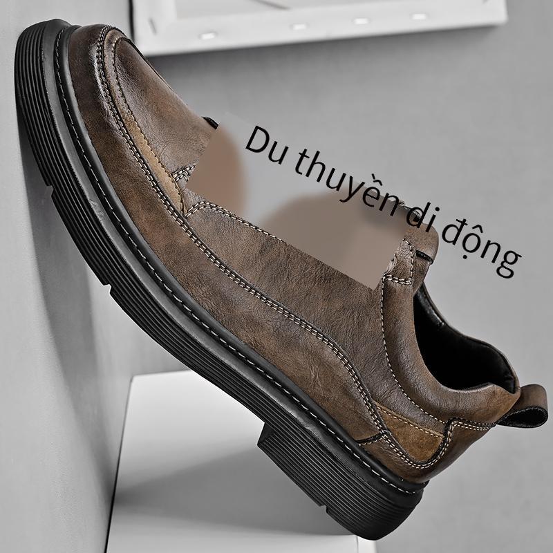 Giày da giá thấp nhất giày thông thường thoáng khí chống trượt giày công sở phiên bản Hàn Quốc